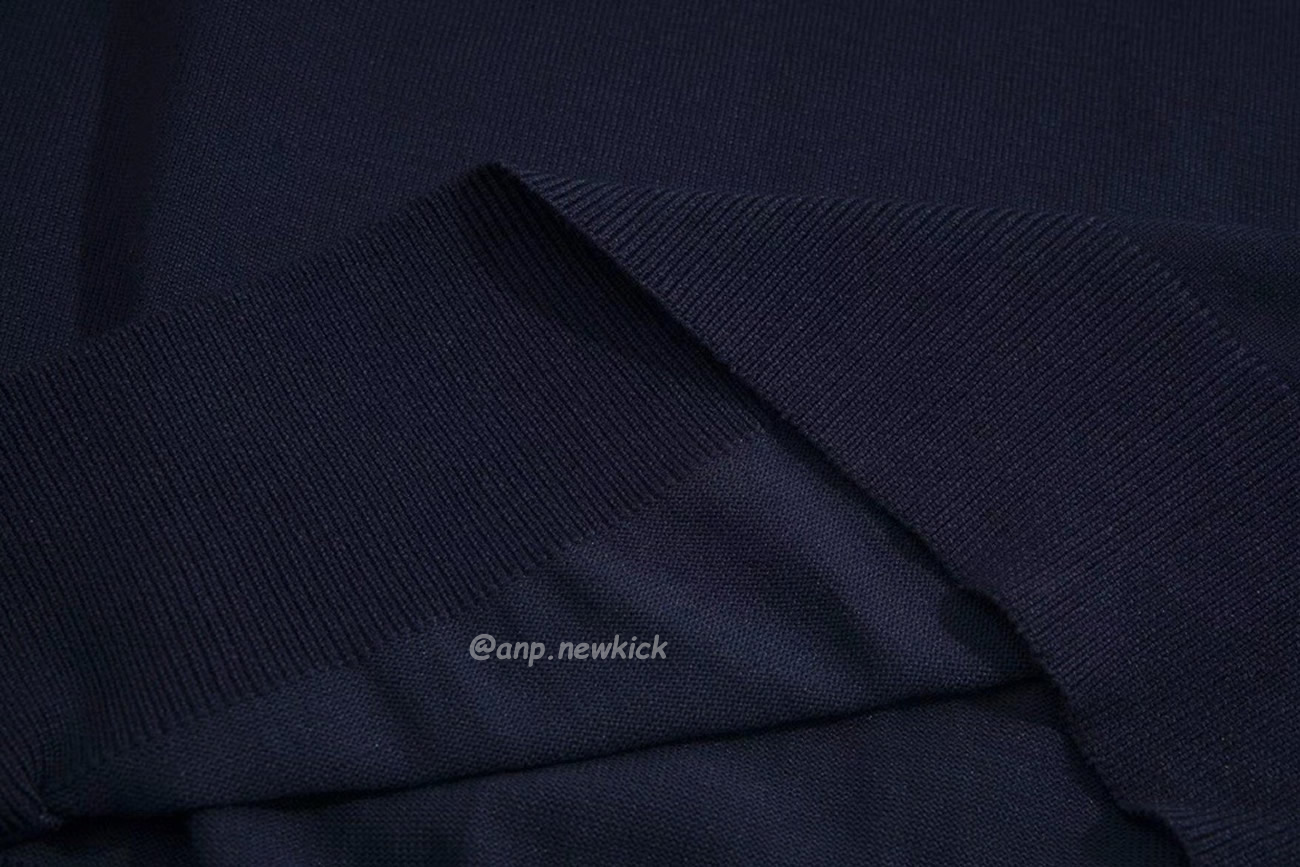 Miu Miu Logo Embroidery Polo Top In Navy (3) - newkick.app